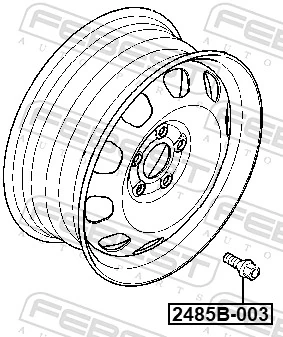 Wheel Stud 2485B-003