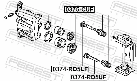 Repair Kit, brake caliper 0375-CUF