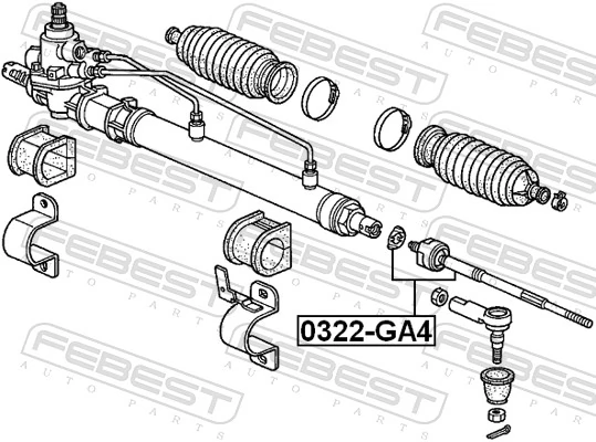 FEBEST 0322-GA4 Inner Tie Rod