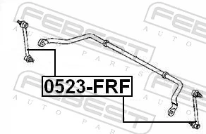 FEBEST 0523-FRF Link/Coupling Rod, stabiliser bar