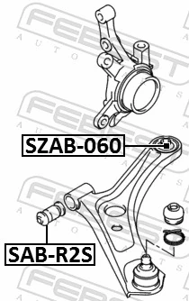 Mounting, control/trailing arm SZAB-060