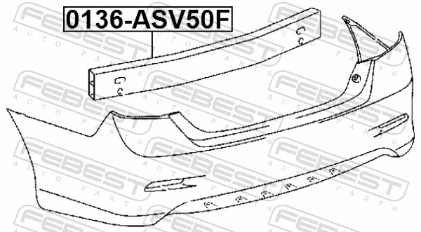 FEBEST 0136-ASV50R Support, bumper