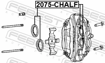 FEBEST 2075-CHALF Repair Kit, brake caliper
