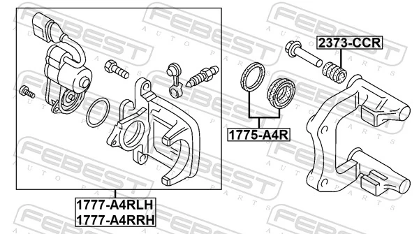 Brake Caliper 1777-A4RLH
