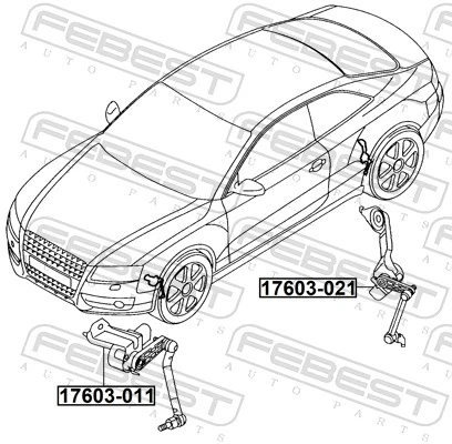 Sensor, headlight levelling 17603-011