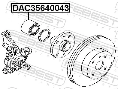 Wheel Bearing DAC35640043