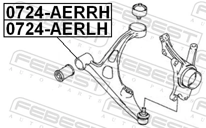 Control/Trailing Arm, wheel suspension 0724-AERRH