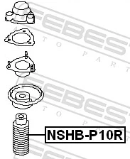Protective Cap/Bellow, shock absorber NSHB-P10R