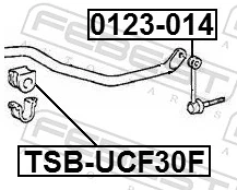 FEBEST TSB-UCF30F Mounting, stabiliser bar