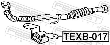Mounting Kit, exhaust system TEXB-017