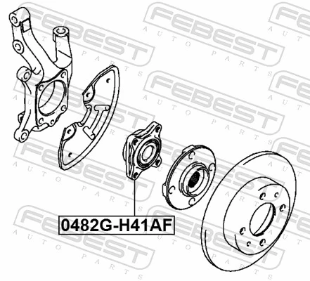 Wheel Hub 0482G-H41AF