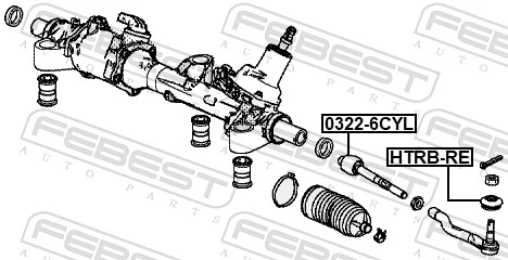 Inner Tie Rod 0322-6CYL