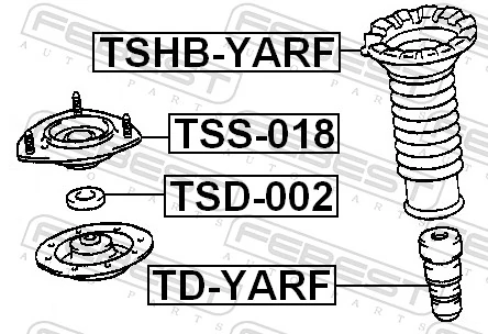 Protective Cap/Bellow, shock absorber TSHB-YARF