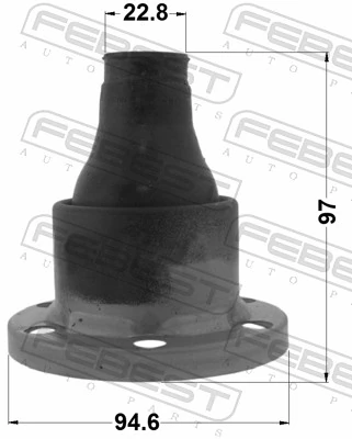 Boot, propshaft 1615-164SA