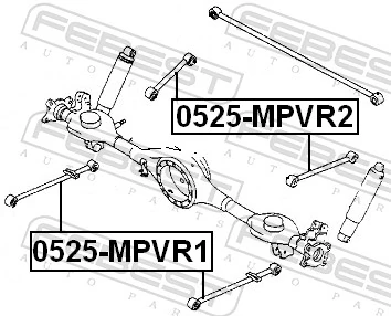 FEBEST 0525-MPVR1 Control/Trailing Arm, wheel suspension