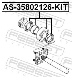 Bearing, drive shaft AS-35802126-KIT