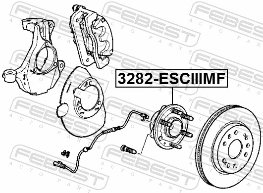 FEBEST 3282-ESCIIIMF Wheel Hub