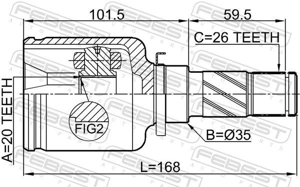 Joint Kit, drive shaft 0511-DY3WATLH