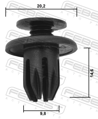 Clip, trim/protection strip 88570-046