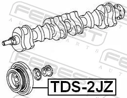 FEBEST TDS-2JZ Belt Pulley, crankshaft