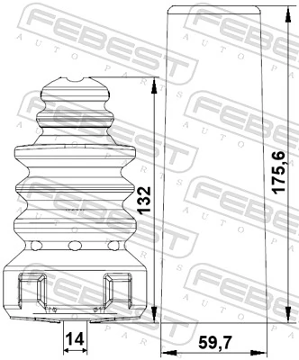 Dust Cover Kit, shock absorber VWSHB-TOURR-KIT