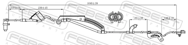 Sensor, wheel speed 04606-026