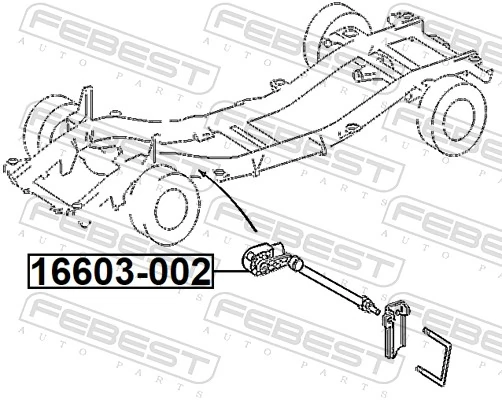 FEBEST 16603-002 Sensor, headlight levelling