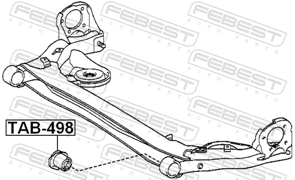 Bushing, axle beam TAB-498