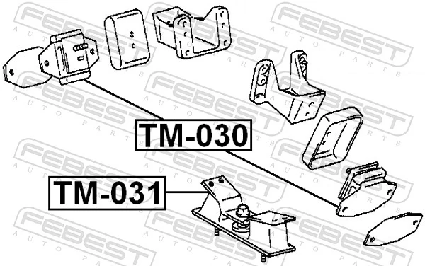 Mounting, engine TM-030