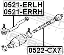 Tie Rod End 0521-ERLH
