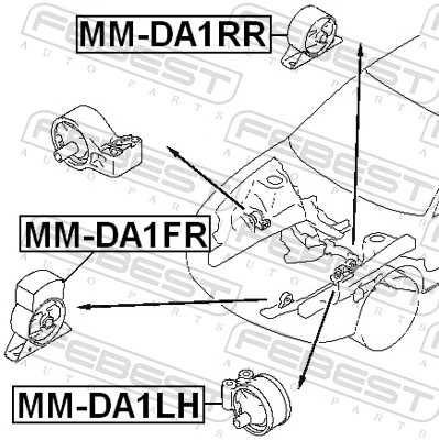 Mounting, engine MM-DA1FR