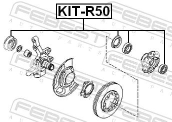 Bearing, drive shaft KIT-R50