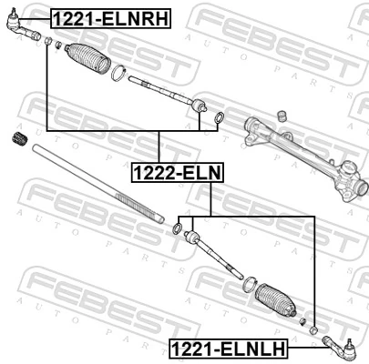 Tie Rod End 1221-ELNLH