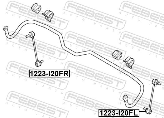 Link/Coupling Rod, stabiliser bar 1223-I20FL