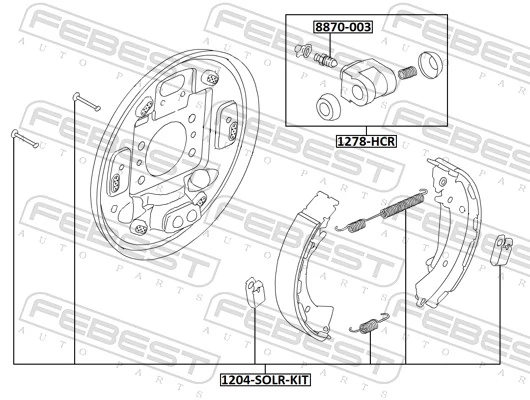 Wheel Brake Cylinder 1278-HCR