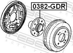 Wheel Hub 0382-GDR