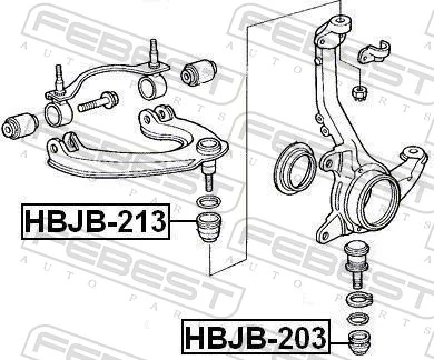 Repair kit, supporting/ball joint HBJB-203