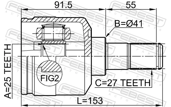 Joint Kit, drive shaft 1211-NF