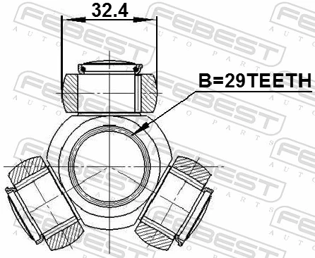 Spider Assembly, drive shaft 0416-CY2