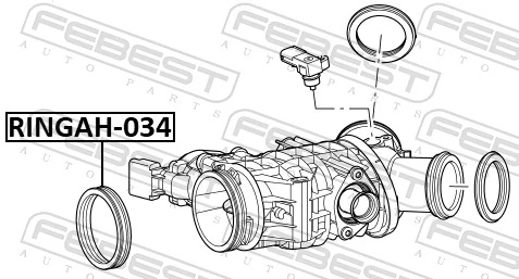 FEBEST RINGAH-034 Gasket, throttle body