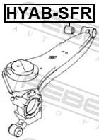 FEBEST HYAB-SFR Mounting, control/trailing arm