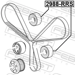 Deflection Pulley/Guide Pulley, timing belt 2988-RRS