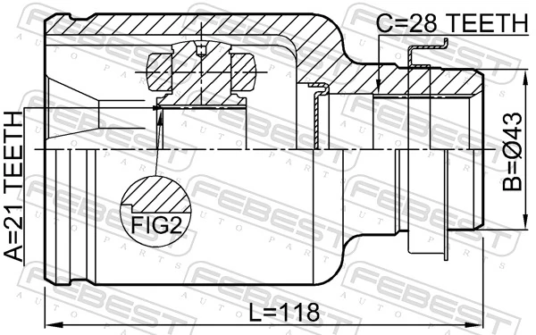 Joint Kit, drive shaft 0511-DY5WATRH