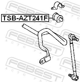 FEBEST TSB-AZT241F Mounting, stabiliser bar