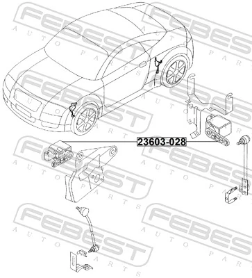 Sensor, kawalan jarak lampu besar 23603-028