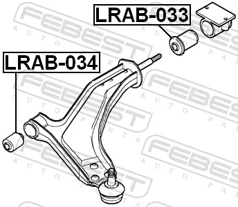 Mounting, control/trailing arm LRAB-034