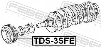 FEBEST TDS-3SFE Belt Pulley, crankshaft