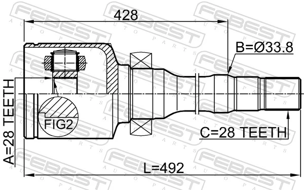 Joint Kit, drive shaft 2111-CNGAMTRH