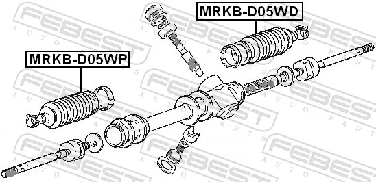 FEBEST MRKB-D05WP Bellow, steering