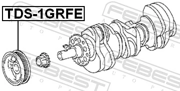 FEBEST TDS-1GRFE Belt Pulley, crankshaft